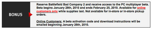 Бета-тест Battlefield Bad Company 2 на PC 28 января? 
